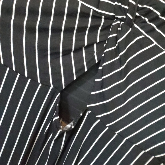 🎉NWT LOFT Striped Twist Back Flare Dress - Picture 7 of 10